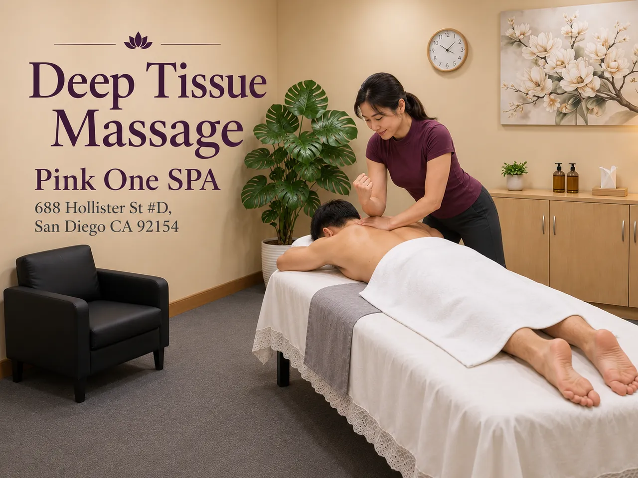 Deep Tissue Massage in San Diego, CA at Pink One SPA